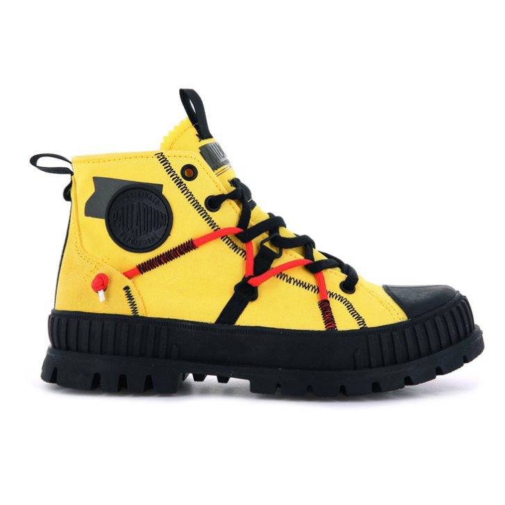 Bottes Palladium Pallashock Re-craft Femme Citron | FR VCP639K